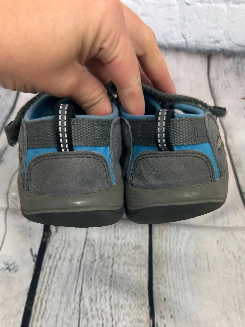 Keen kids Newport blue and gray washable sandals size US 11 UK 10